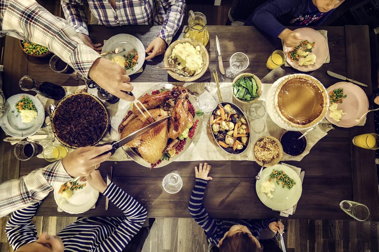 Traditional Holiday Stuffed Turkey Dinner