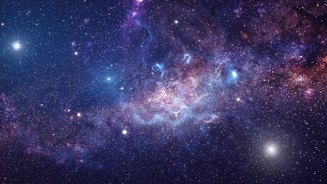 Background of galaxy and stars