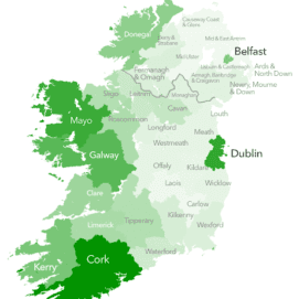 Where 23andMe Customers’ Irish Ancestors Lived, And More
