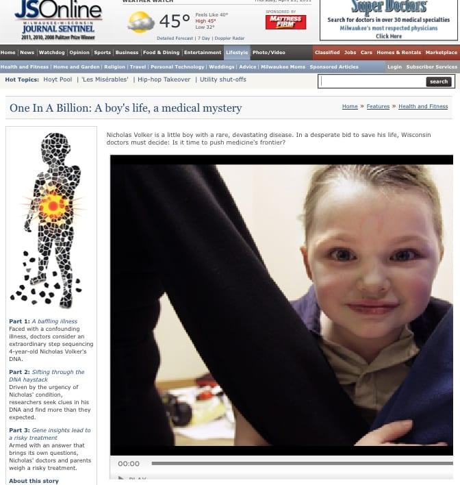 Pulitzer Prize for Sequencing Story