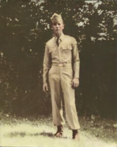 PJ in his Army uniform in 1949.