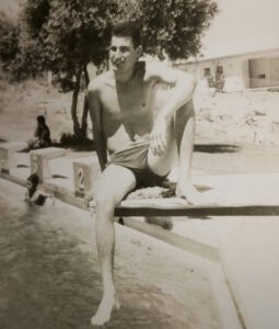 Jimmy as a young man on a kibbutz in Israel.